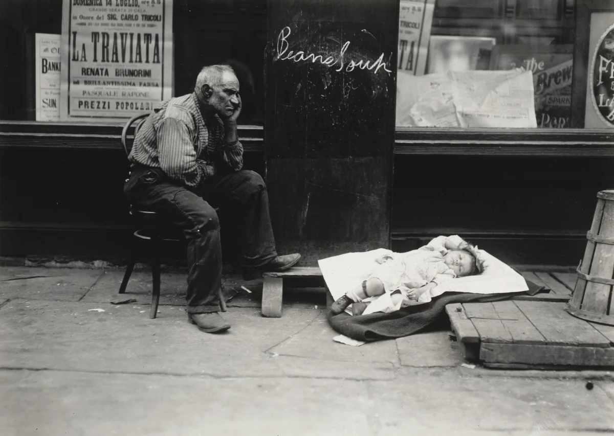 This Is as near the Ocean as This Baby Gets by Lewis Wickes Hine, photograph, 1910