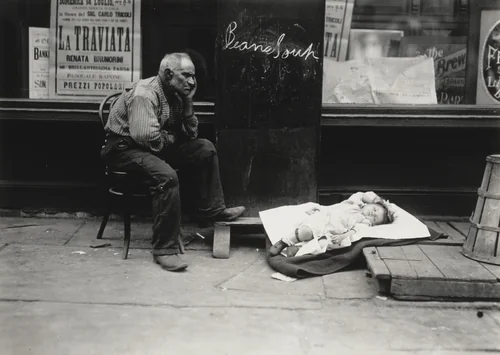 This Is as near the Ocean as This Baby Gets by Lewis Wickes Hine, photograph, 1910