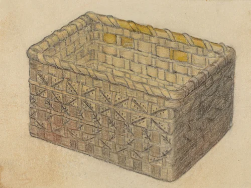 Basket by Charles Charon, index of american design, 1935-1942