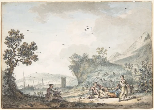 October by Hendrik Meijer, drawing, 1772