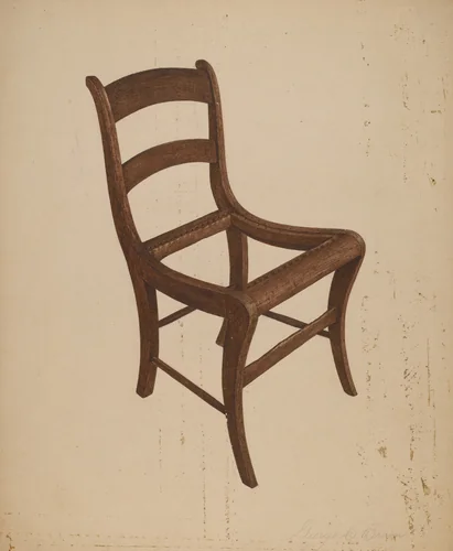 Chair (frame) by George C. Brown, index of american design, 1940