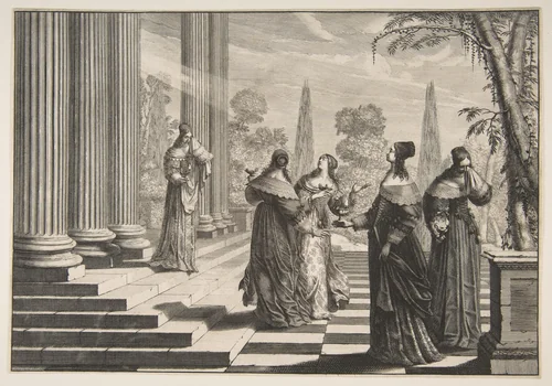 The Foolish Virgins Rejected by Abraham Bosse, print, 1630-1640