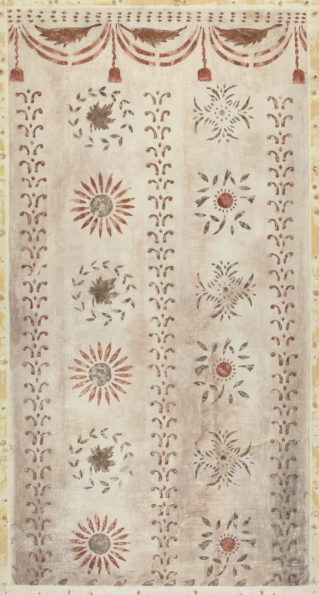 Stencilled Wall by Mildred E. Bent, index of american design, 1935-1942