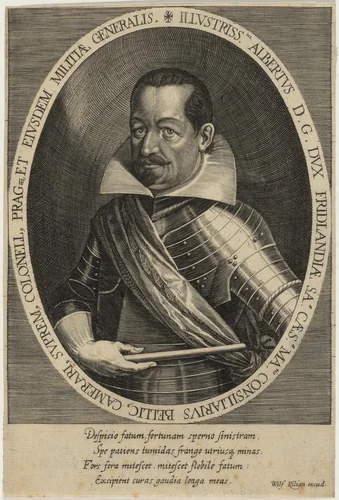 Albrecht Wenzel Euscbius von Wallenstein by Wolfgang Philipp Kilian, print, 1654-1732