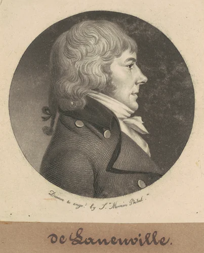 de Laneuville by Charles B. J. Févret de Saint-Mémin, print, 1800