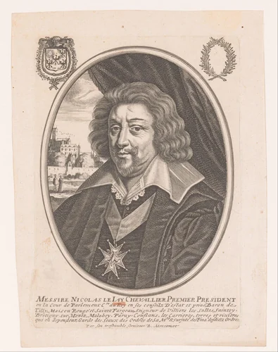Portret van Nicolas Le Jay by anonymous, print, 1657