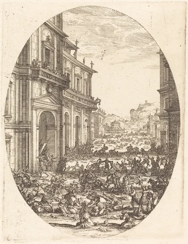 The Massacre of the Innocents by Jacques Callot, print, 1618-1620