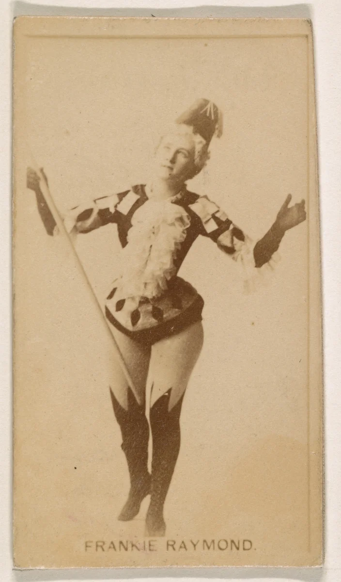 Frankie Raymond, from the Actresses series (N245) issued by Kinney Brothers to promote Sweet Caporal Cigarettes by Kinney Brothers Tobacco Company, photograph, 1890