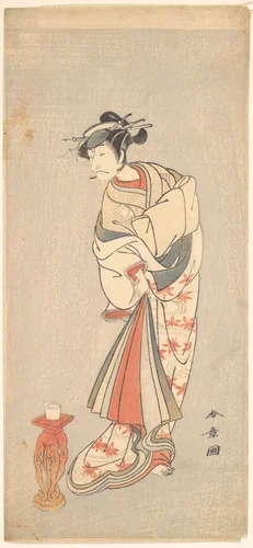 The Actor Ichikawa Danjuro V in the Role of a Woman by Katsukawa Shunshô (勝川春章), print, 1772