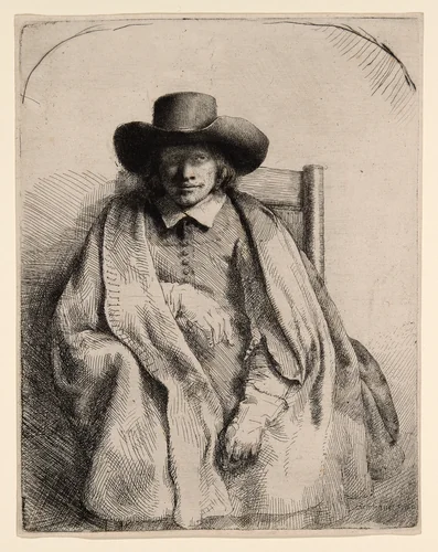 Clement de Jonghe, Printseller by Rembrandt van Rijn, print, 1651
