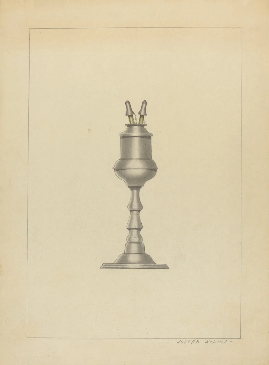 Lamp by Joseph Wolins, index of american design, 1936