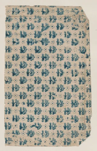 Sheet with overall abstract pattern by anonymous, print, 1800-1900