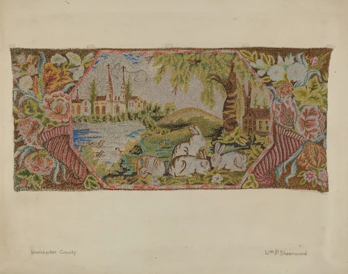 Hooked Rug by William P. Shearwood, index of american design, 1937