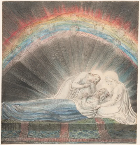 The Death of Saint Joseph by William Blake, drawing, 1803