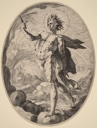 Apollo by Hendrick Goltzius, print, 1588