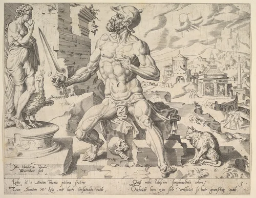Simeon, from "The Twelve Patriarchs" by Maarten van Heemskerck, print, 1550