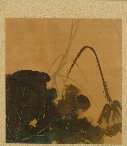 Lotus from Album of Paintings by the Venerable Zeshin by Shibata Zeshin (柴田是真), book, 1847