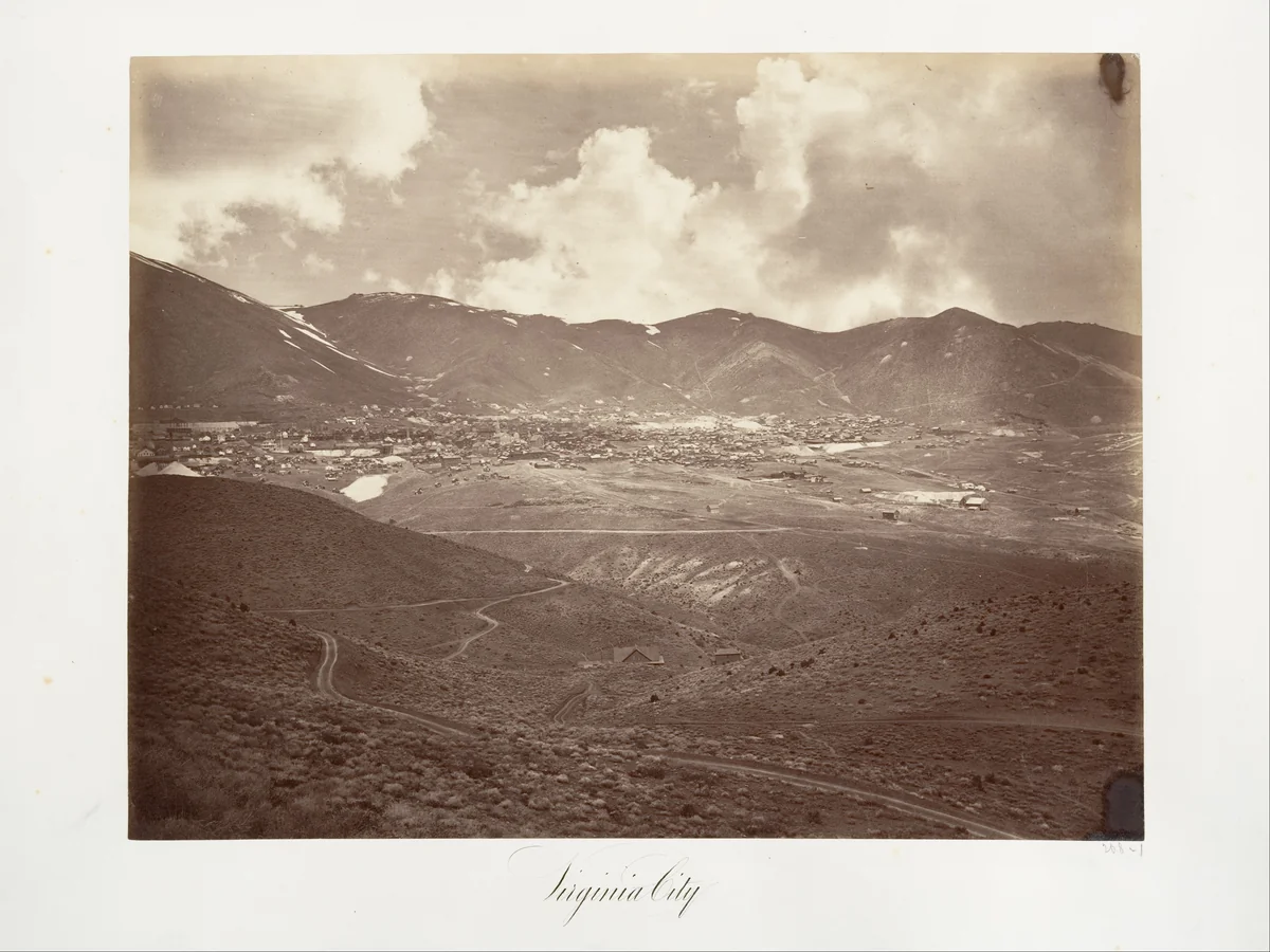 Virginia City by Carleton E. Watkins, photograph, 1875