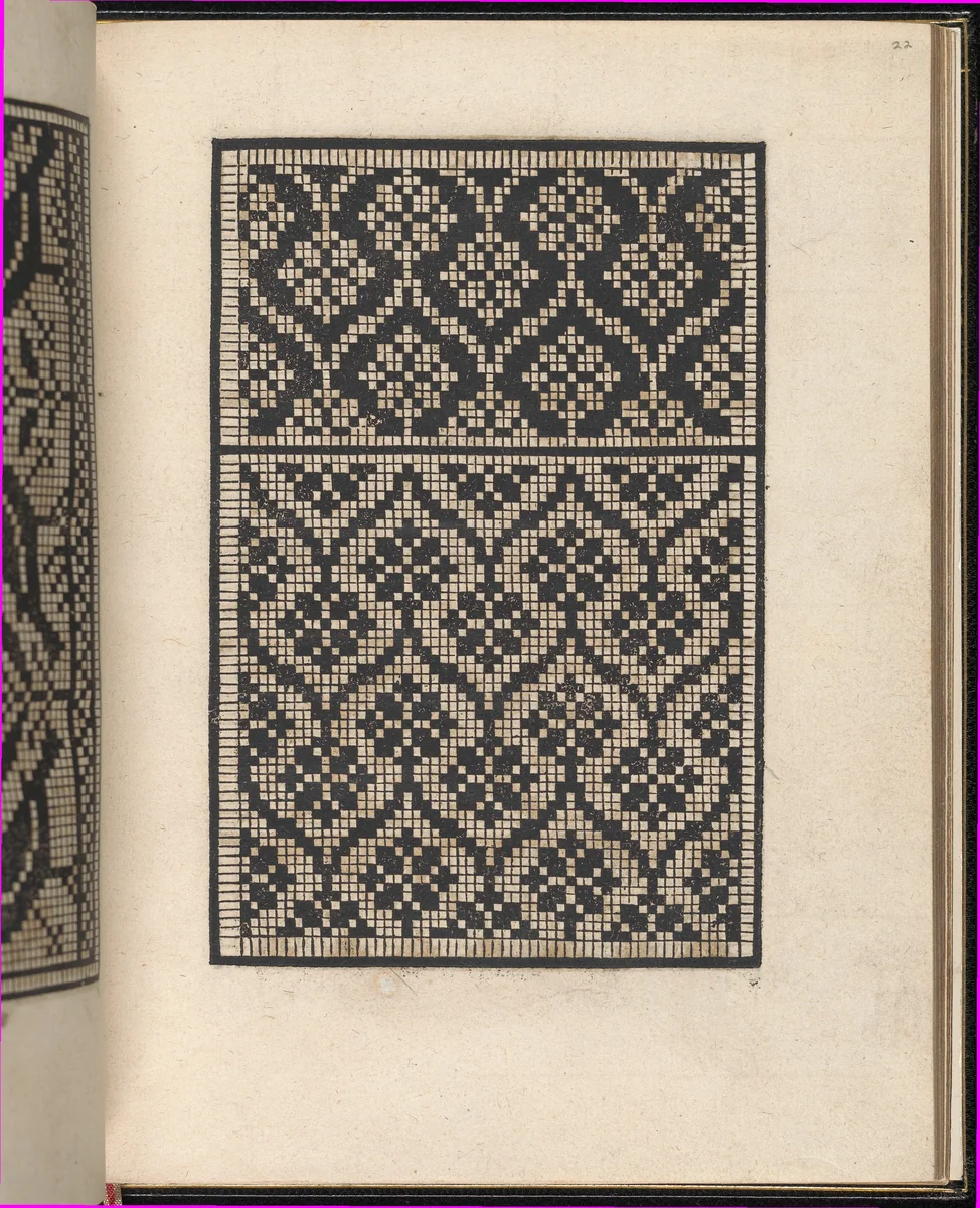 Page from Ein new kunstlich Modelbuch...(Page 22r) by Peter Quentel, book, 1544