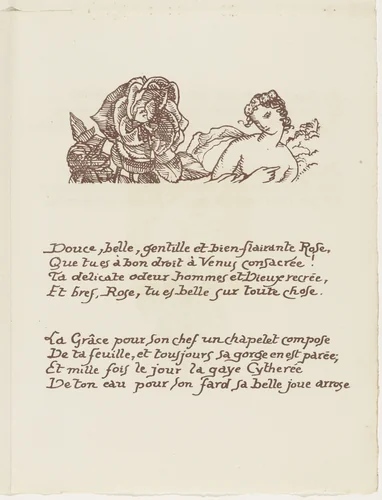 Headpiece (folio 82) from Les Amours (The Loves) by Émile Bernard, illustrated book, 1915