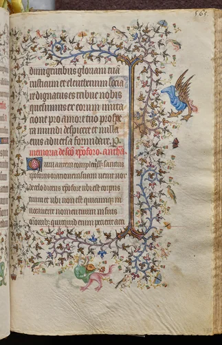 Hours of Charles the Noble, King of Navarre (1361-1425): fol. 277r, Text by Master of the Brussels Initials and Associates, book, 1400-1410