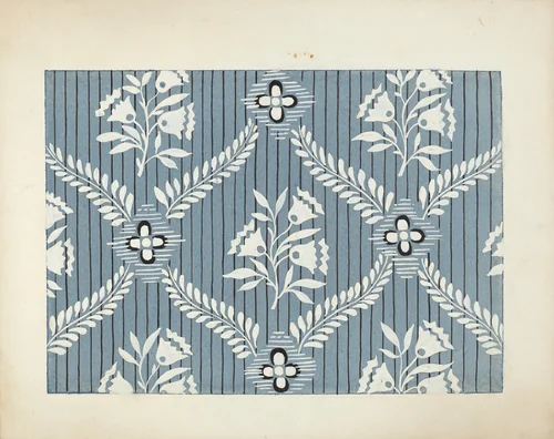 Wallpaper by Mina Lowry, index of american design, 1935-1942