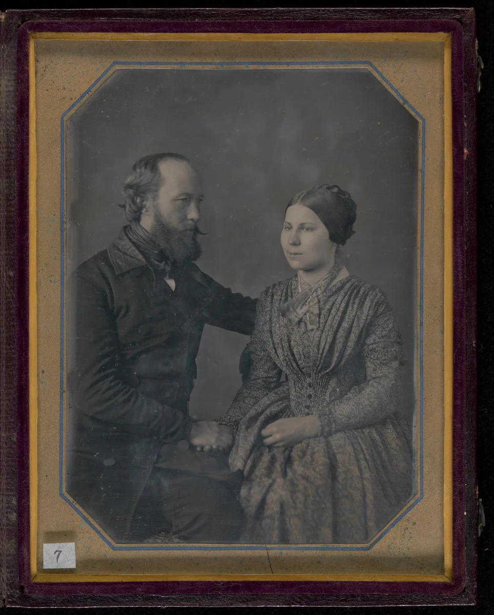 William and Sophia Palmer Langenheim by W. & F. Langenheim, photograph, 1844-1849