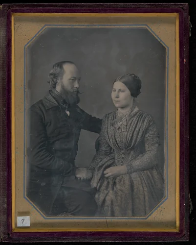 William and Sophia Palmer Langenheim by W. & F. Langenheim, photograph, 1844-1849