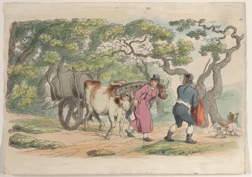Plate 40, from "World in Miniature" by Thomas Rowlandson, print, 1816