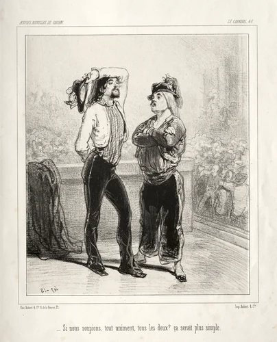 Carnaval by Paul Gavarni, print, 1824-1847
