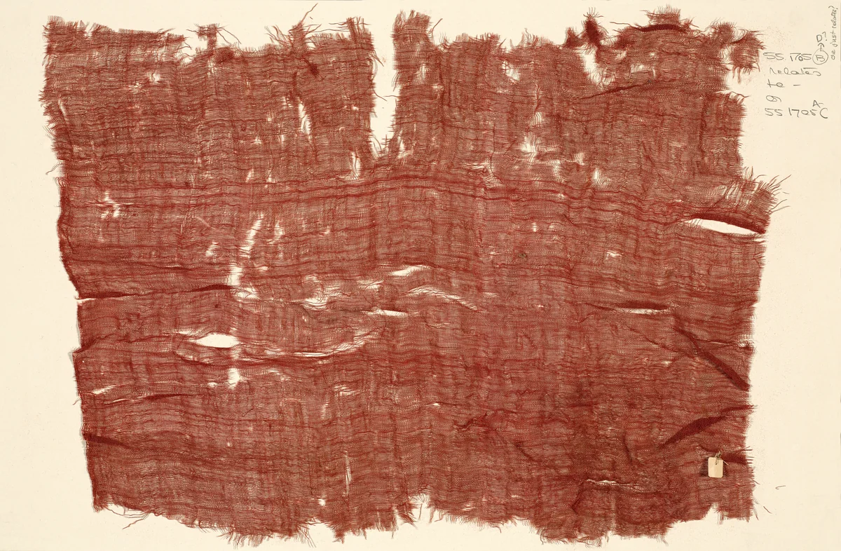 Fragment by Nazca culture, textile, -200-600