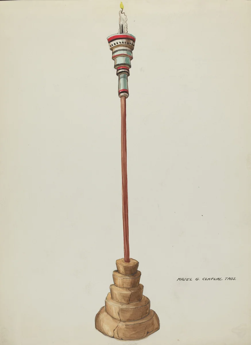 Holy Water Font by Majel G. Claflin, index of american design, 1935-1942