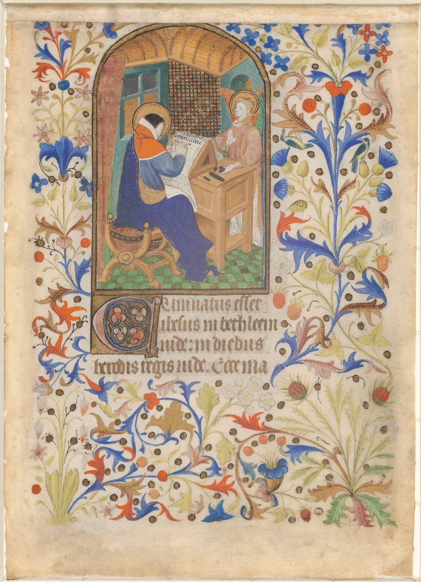 Saint Matthew by French 15th Century, drawing, 1425-1435