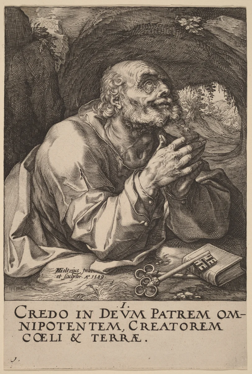 Saint Peter by Hendrick Goltzius, print, 1589