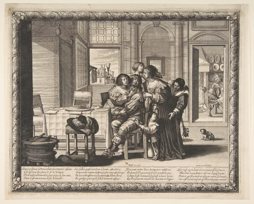 The Prodigal Son in a House of Ill Repute by Abraham Bosse, print, 1631-1641