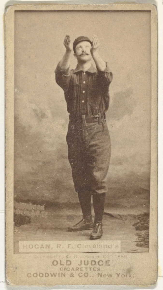 Mortimer Edward Hogan, Right Field, Cleveland, from the Old Judge series (N172) for Old Judge Cigarettes by Goodwin & Company, photograph, 1888