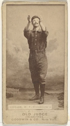 Mortimer Edward Hogan, Right Field, Cleveland, from the Old Judge series (N172) for Old Judge Cigarettes by Goodwin & Company, photograph, 1888