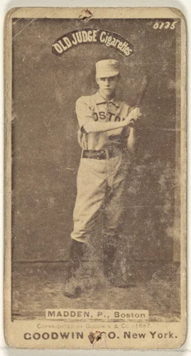 Madden, Pitcher, Boston, from the Old Judge series (N172) for Old Judge Cigarettes by Goodwin & Company, photograph, 1887