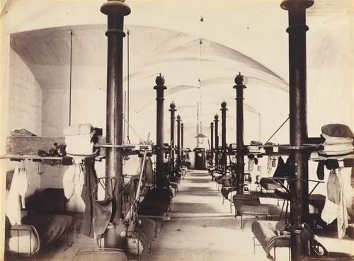 Les Salles des Gardes, Palais des Papes, Avignon, France by French 19th Century, photograph, 1860-1870