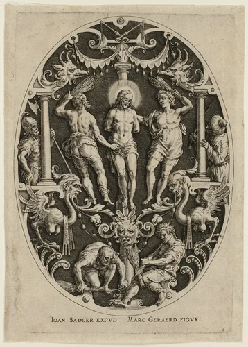 Flagellation, from Passion of Christ by Jan Sadeler, print, 1570-1600