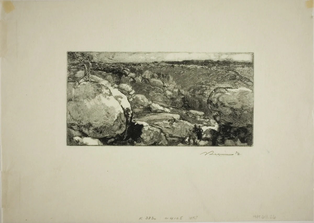 Le Cirque du Long-Rocher by Louis Auguste Lepère, print, 1908