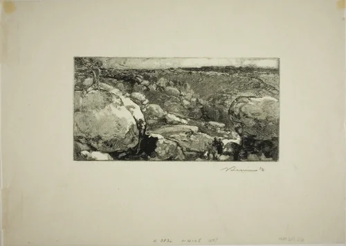 Le Cirque du Long-Rocher by Louis Auguste Lepère, print, 1908