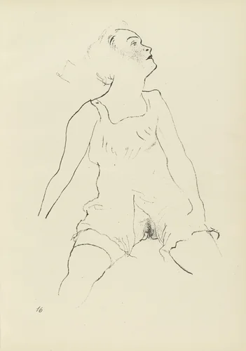 Verzückung (plate, folio 20) from Ecce Homo by George Grosz, illustrated book, 1922