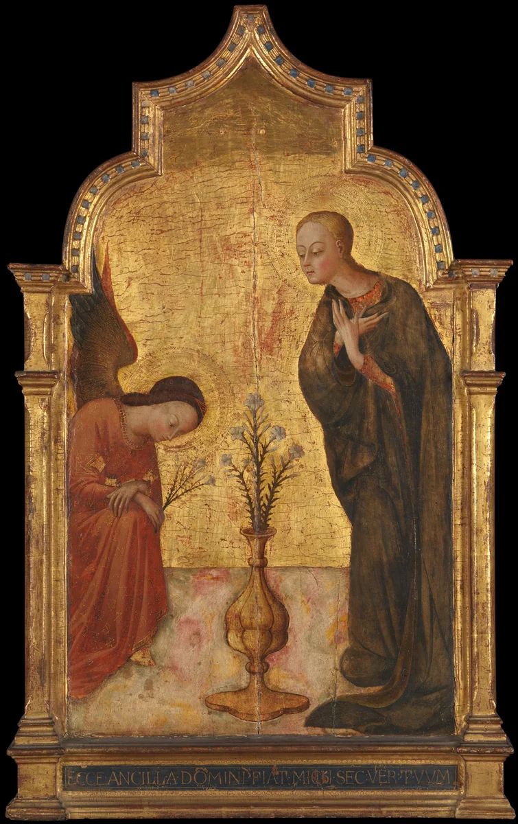 The Annunciation by Sassetta, painting, 1432-1438