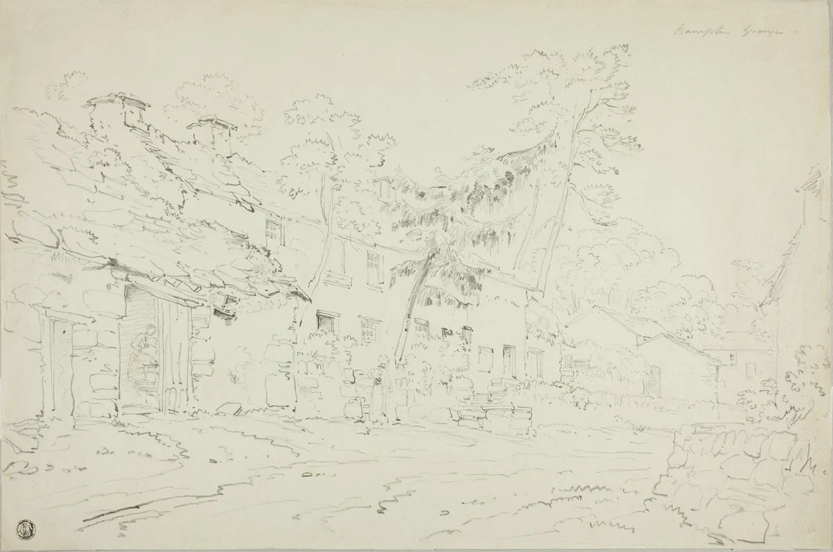 Bampton Grange by Lady Amelia Farnborough, drawing, 1790-1837