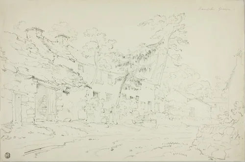 Bampton Grange by Lady Amelia Farnborough, drawing, 1790-1837