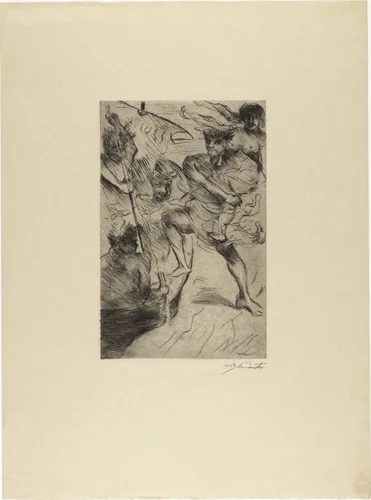The Abduction of Helen (Der Raub der Helena) from Classical Legends (Antike Legenden) by Lovis Corinth, print, 1919