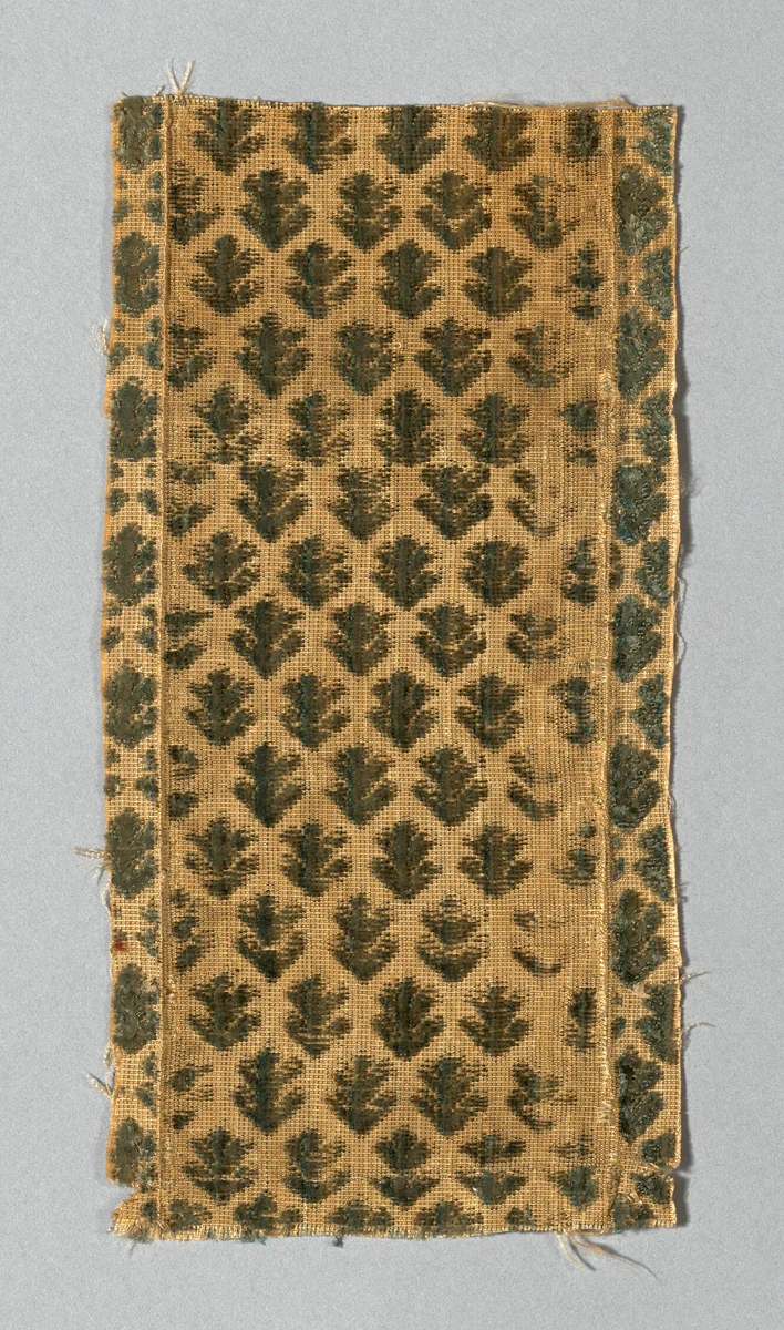 Fragment by Italy, textile, 1650-1700