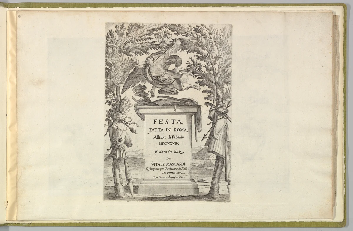 Festa Fatta in Roma Alli 25 Febraio MDCXXXIV by François Collignon, book, 1649