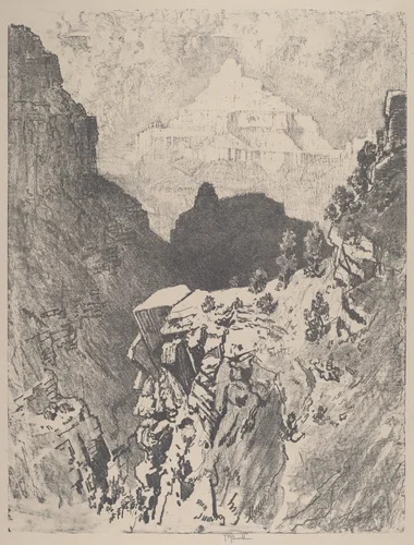 The Temple by Joseph Pennell, print, 1912